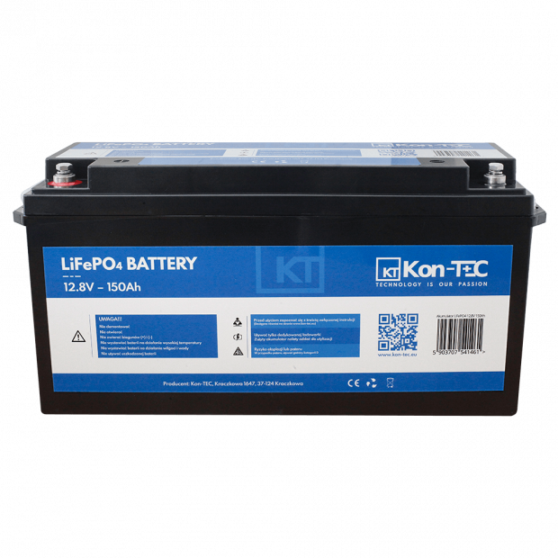 Akumulator do wózków widłowych LiFePO4 12V (12,8V) 150Ah Kon-TEC