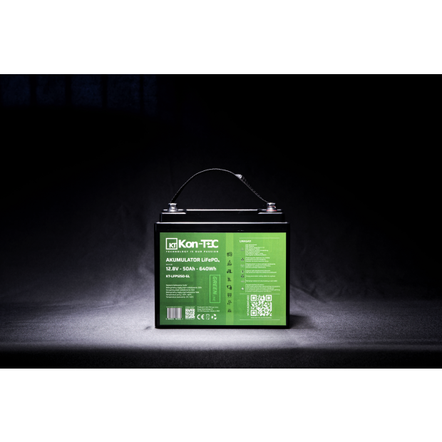 Akumulator LiFePO4 12V (12,8V) 50Ah Kon-TEC GREEN LINE