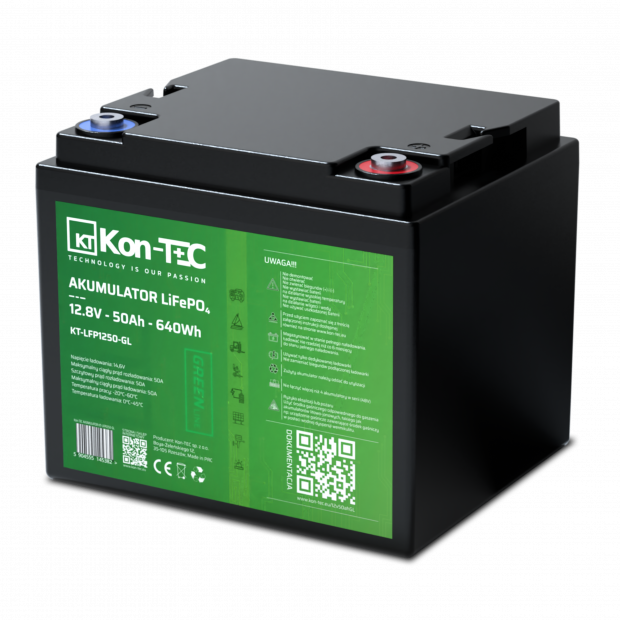 LiFePO4 Battery 12V (12,8V) 50Ah Kon-TEC GREEN LINE