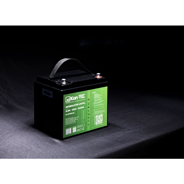 Akumulator LiFePO4 12V (12,8V) 50Ah Kon-TEC GREEN LINE