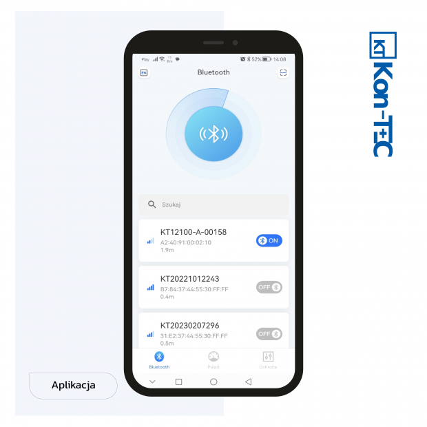 Aplikacja do Akumulatora LiFePO4 12V (12,8V) 100Ah Kon-TEC GREEN LINE