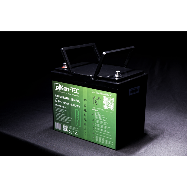 Akumulator LiFePO4 12V (12,8V) 100Ah Kon-TEC GREEN LINE