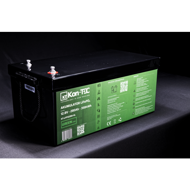 Akumulator LiFePO4 12V (12,8V) 280Ah Kon-TEC GREEN LINE