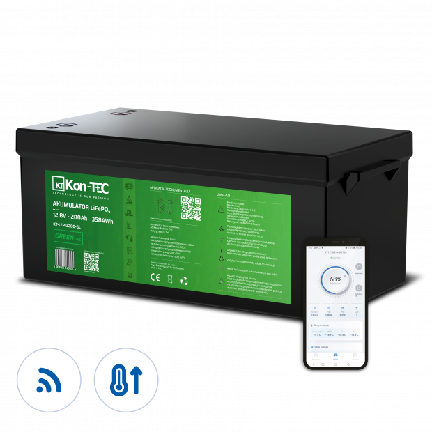 Akumulator LiFePO4 12V (12,8V) 280Ah Kon-TEC GREEN LINE