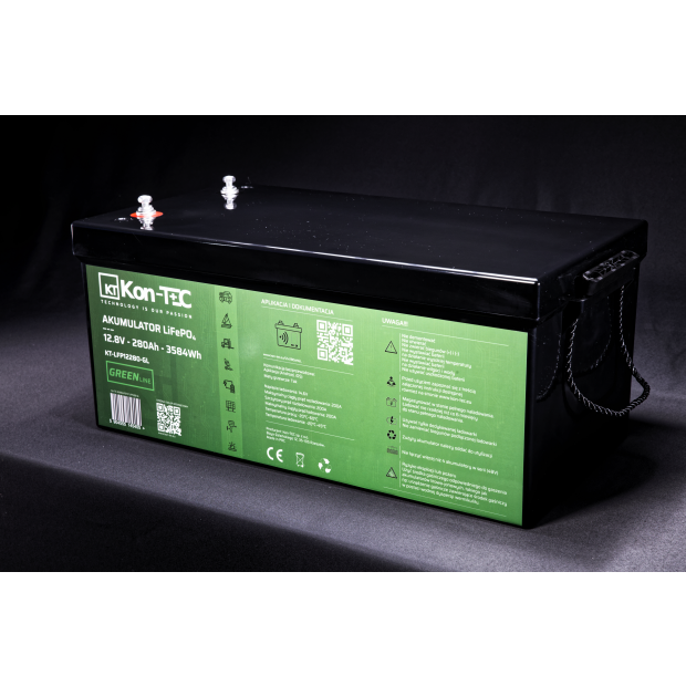 Akumulator LiFePO4 12V (12,8V) 280Ah Kon-TEC GREEN LINE