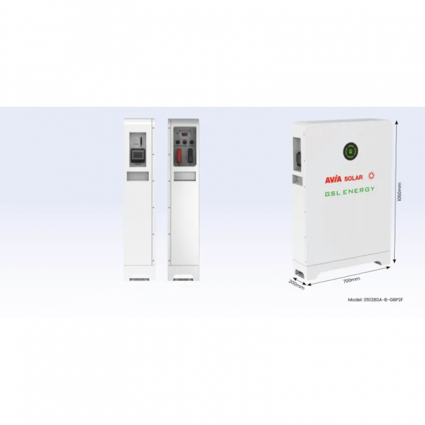 14,34 kWh Niskonapięciowy magazyn energii Avia Solar GSL GSL-051280A-B-GBP2F Kon-TEC