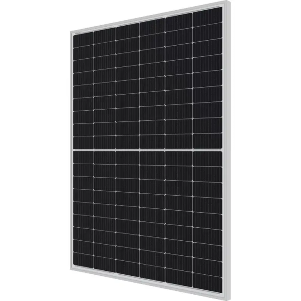595 W Panel fotowoltaiczny AVIA SOLAR 72-18X(ND)-F-595 bifacialny N-type TOPCon, srebrna rama Kon-TEC