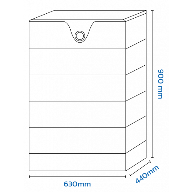 Wysokonapięciowy magazyn energii Kon-TEC 50A 20kWh 409V KT-LFPHV41050