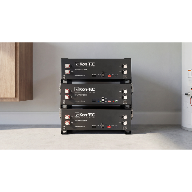 Niskonapięciowy magazyn energii Kon-TEC 5,2kWh 100Ah KT-LFPES512100 /rack, podłoga, ściana/ kompatybilny DEYE Victron