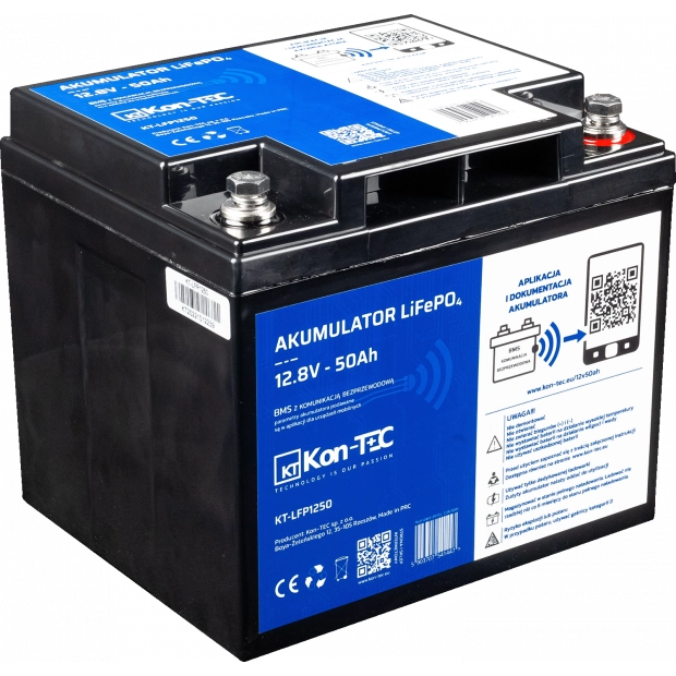 Battery LiFePO4 12V (12,8V) 50Ah Kon-TEC