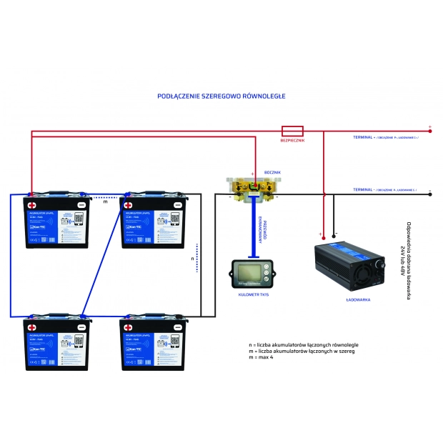 Akumulator do łodzi 12V 100Ah Kon-TEC KT-LFP12100