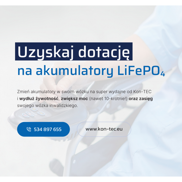 Uzyskaj dotację na akumulatory LiFePO4 Kon-TEC