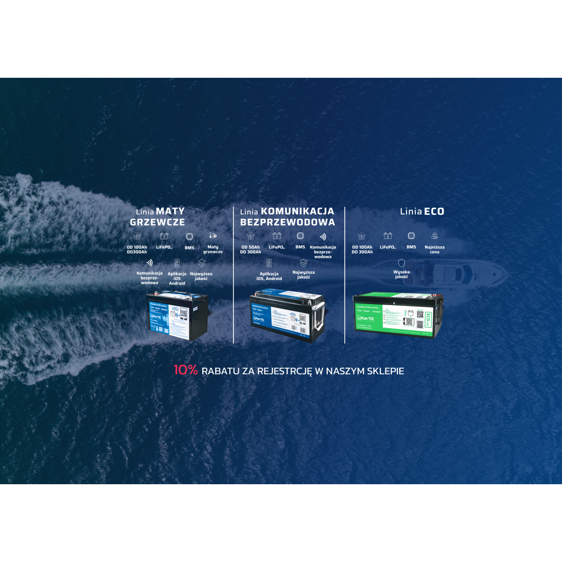 Akumulatory LiFePO4 Kon-TEC