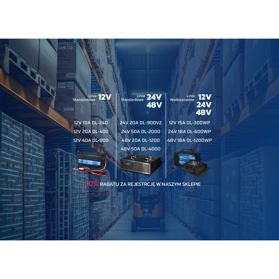 Ładowarki LiFePO4 Kon-TEC